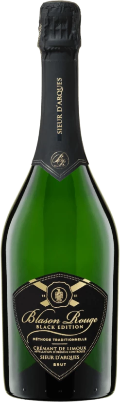Blason Rouge Crémant Black Edition Brut AOC - Sieur D'Arques