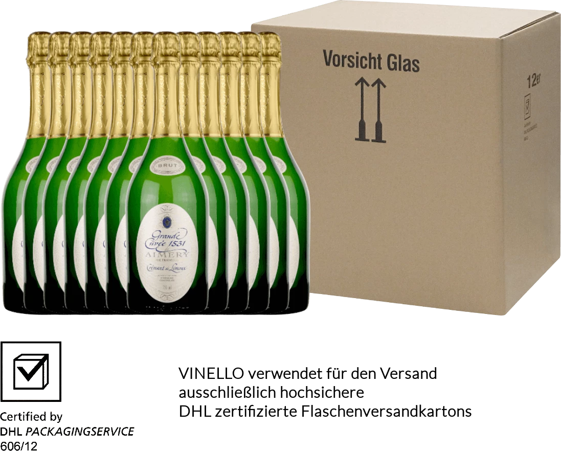 12er Vorteilspaket - Aimery Grande Cuvée 1531 Crémant Brut - Sieur D'Arques 5 12er Vorteilspaket - Aimery Grande Cuvée 1531 Crémant Brut - Sieur D'Arques - Image 3