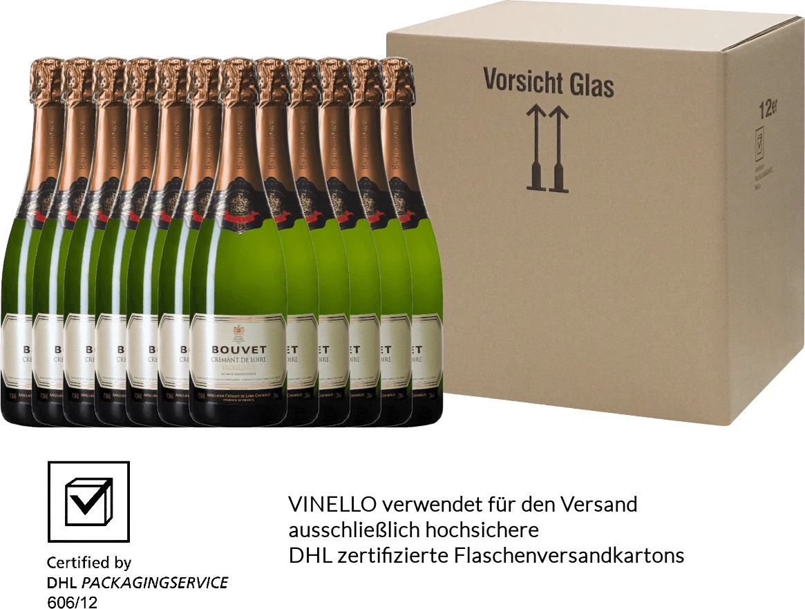 12er Vorteils-Weinpaket - Crémant Brut Blanc Excellence - Bouvet Ladubay 4 12er Vorteils-Weinpaket - Crémant Brut Blanc Excellence - Bouvet Ladubay - Image 2