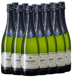 12x Vorteils-Weinpaket Crémant Saphir Saumur Brut - Bouvet Ladubay -Chevalier Wine Geschaft 12erpaketsaphir