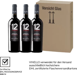 3er Vorteils-Weinpaket - 12 E Mezzo Primitivo - Varvaglione