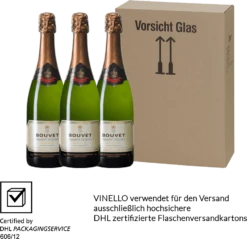 3er Vorteils-Weinpaket - Crémant Brut Blanc Excellence - Bouvet Ladubay