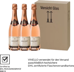 3er Vorteils-Weinpaket - Crémant Brut Rosé Excellence - Bouvet Ladubay