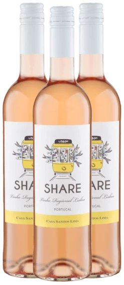 3x Vorteils-Weinpaket Share Rosato - Casa Santos Lima