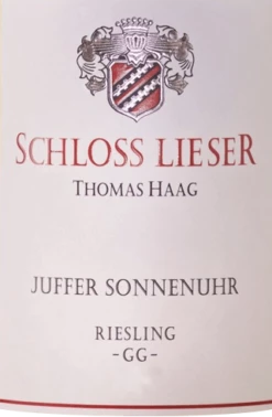 Brauneberg Juffer Sonnenuhr Riesling GG - Schloss Lieser