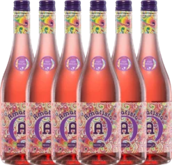6er Vorteils-Weinpaket - Amatista Moscato Rosado Frizzante - Anecoop -Chevalier Wine Geschaft 6er amatista rose