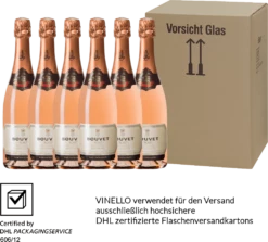 6er Vorteils-Weinpaket - Crémant Brut Rosé Excellence - Bouvet Ladubay