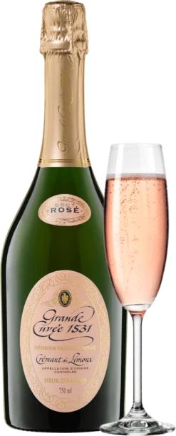12er Vorteilspaket - Aimery Grande Cuvée 1531 Rosé Crémant Brut - Sieur D'Arques -Chevalier Wine Geschaft aimery glasnj1U0p5l33lfW