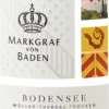 Bodensee Müller-Thurgau Trocken - Weingut Markgraf Von Baden -Chevalier Wine Geschaft bodensee mueller thurgau trocken weingut markgraf von baden label