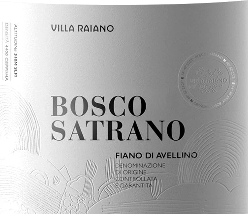 Bosco Satrano Fiano Di Avellino DOCG - Villa Raiano 4 Bosco Satrano Fiano Di Avellino DOCG - Villa Raiano - Image 2