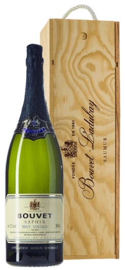 Crémant Saphir Saumur Brut 3,0 L Jeroboam In Holzkiste - Bouvet Ladubay