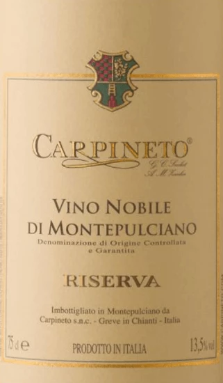 Vino Nobile Di Montepulciano Riserva DOCG - Carpineto 3 Vino Nobile Di Montepulciano Riserva DOCG - Carpineto