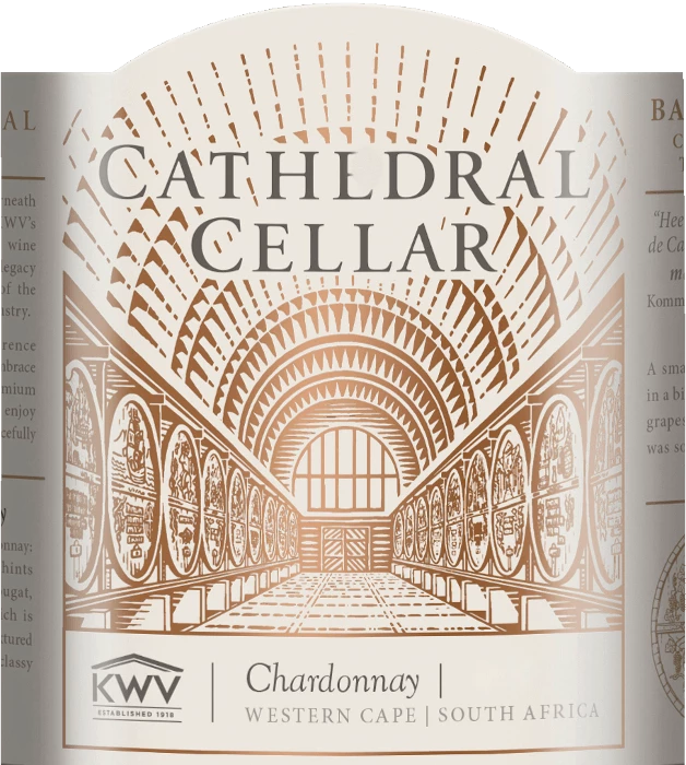 Cathedral Cellar Chardonnay Western Cape - KWV 3 Cathedral Cellar Chardonnay Western Cape - KWV