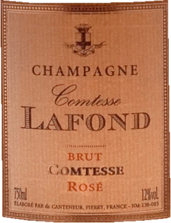 Comtesse Lafond Rosé Brut Champagne - Comtesse Lafond