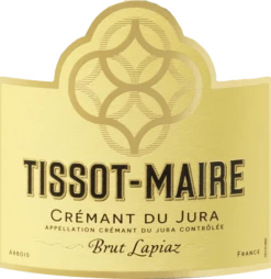 Crémant Du Jura Brut Lapiaz AOC - Tissot-Maire -Chevalier Wine Geschaft cremant du jura brut lapiaz aoc tissot maire label