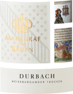 Durbach Weißburgunder - Weingut Markgraf Von Baden -Chevalier Wine Geschaft durbach weissburgunder weingut markgraf von baden label