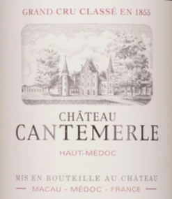 Grand Cru Haut-Médoc AOC - Château Cantemerle 5 Grand Cru Haut-Médoc AOC - Château Cantemerle -Chevalier Wine Geschaft grand cru haut medoc aoc chateau cantemerle label