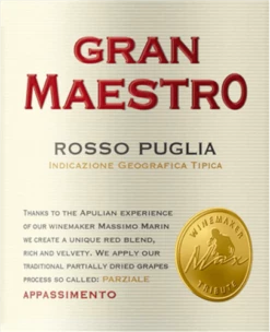 Gran Maestro Appassimento Rosso - Cielo E Terra 5 Gran Maestro Appassimento Rosso - Cielo E Terra -Chevalier Wine Geschaft grandmaestroappassimentorosso etikett