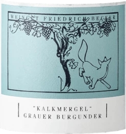 Grauer Burgunder Kalkmergel - Weingut Friedrich Becker -Chevalier Wine Geschaft grauer burgunder kalkmergel weingut friedrich becker label