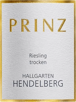 Hendelberg Erste Lage Riesling Trocken - Weingut Prinz