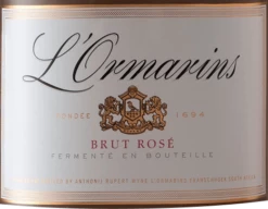 L’Ormarins Rosé Brut - Anthonij Rupert Wyne -Chevalier Wine Geschaft l ormarins rose brut anthonij rupert wyne label
