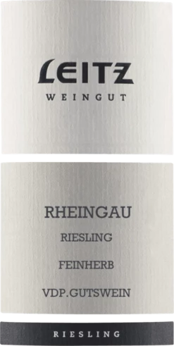 Leitz Riesling Feinherb - Weingut Josef Leitz -Chevalier Wine Geschaft leitz riesling feinherb weingut josef leitz label