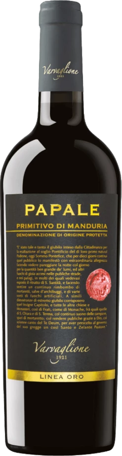12er Vorteils-Weinpaket - Papale Linea Oro Primitivo Di Manduria - Varvaglione -Chevalier Wine Geschaft papale linea oro primitivo di manduria varvaglione 1