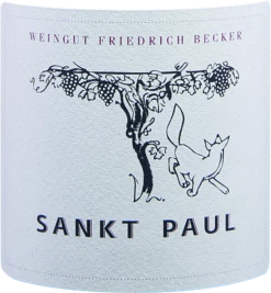 Sankt Paul Pinot Noir - Weingut Friedrich Becker -Chevalier Wine Geschaft sankt paul pinot noir trocken weingut friedrich becker label