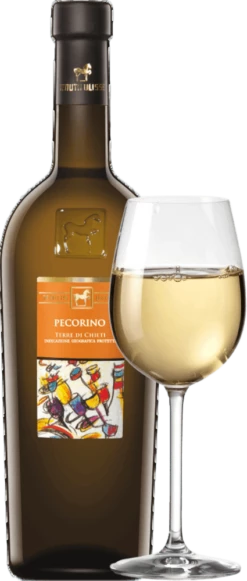 Pecorino Terre Di Chieti IGP - Tenuta Ulisse 9x Vorteilspaket 11 Pecorino Terre Di Chieti IGP - Tenuta Ulisse 9x Vorteilspaket -Chevalier Wine Geschaft tenuta ulisse pecorino mit glas 1