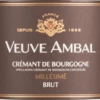 Millésimé Brut Crémant De Bougogne AOC - Veuve Ambal