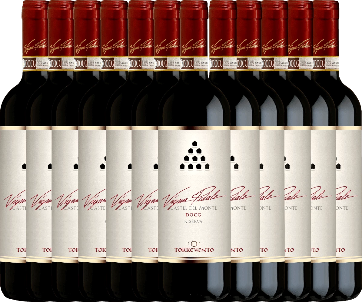 12er Vorteils-Weinpaket - Vigna Pedale Castel Del Monte Riserva DOCG 2016 - Torrevento 4 12er Vorteils-Weinpaket - Vigna Pedale Castel Del Monte Riserva DOCG 2016 - Torrevento - Image 2