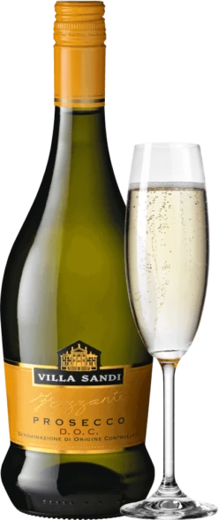 12er Vorteils-Weinpaket - Prosecco Frizzante DOC - Villa Sandi -Chevalier Wine Geschaft villa sandi prosecco frizzante stelvin glas